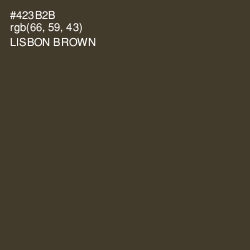 #423B2B - Lisbon Brown Color Image